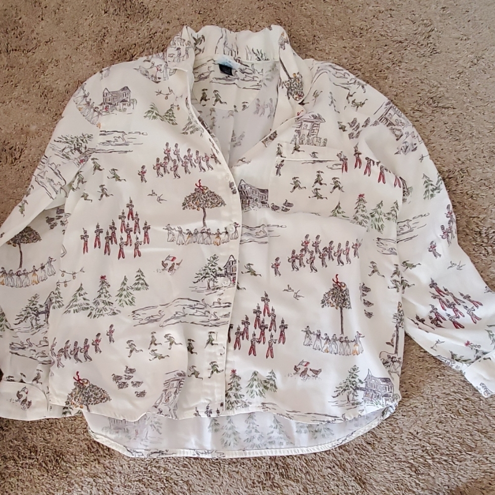 Land's End Flannel Pajama Set